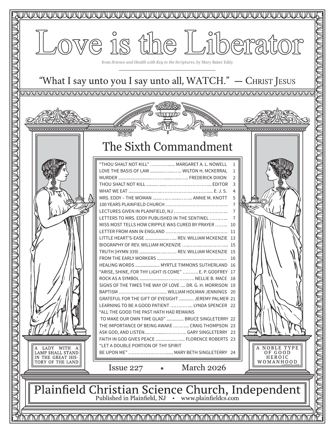 March 2026: The Sixth Commandment